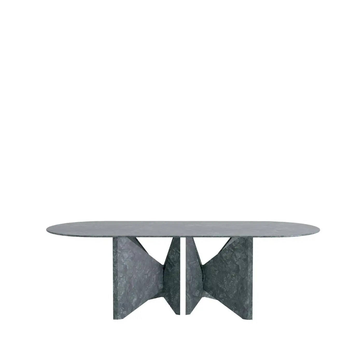 Lamina Oblong Green Marble Dinner Table by Hannes Peer 3