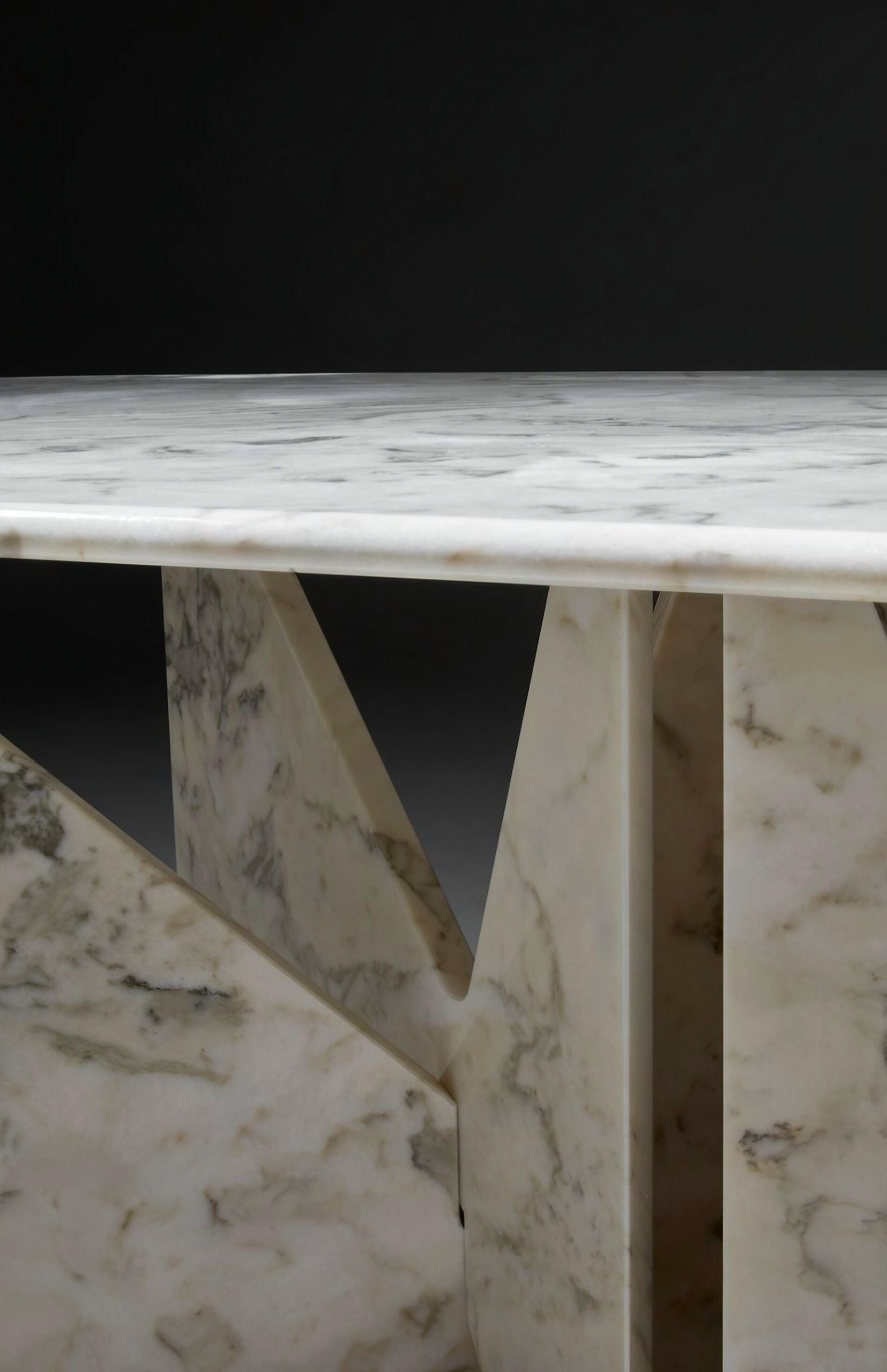 Lamina Oblong Green Marble Dinner Table by Hannes Peer 4