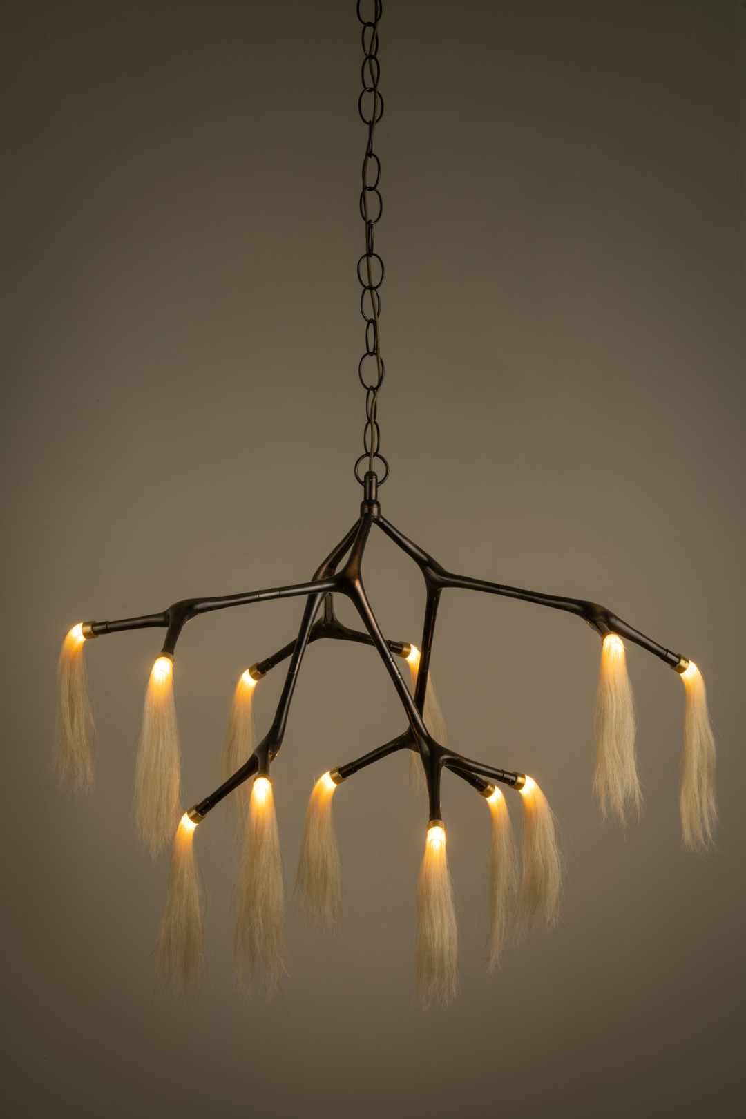 Maratus Horsehair Pendant Lamp by Isabel Moncada 11