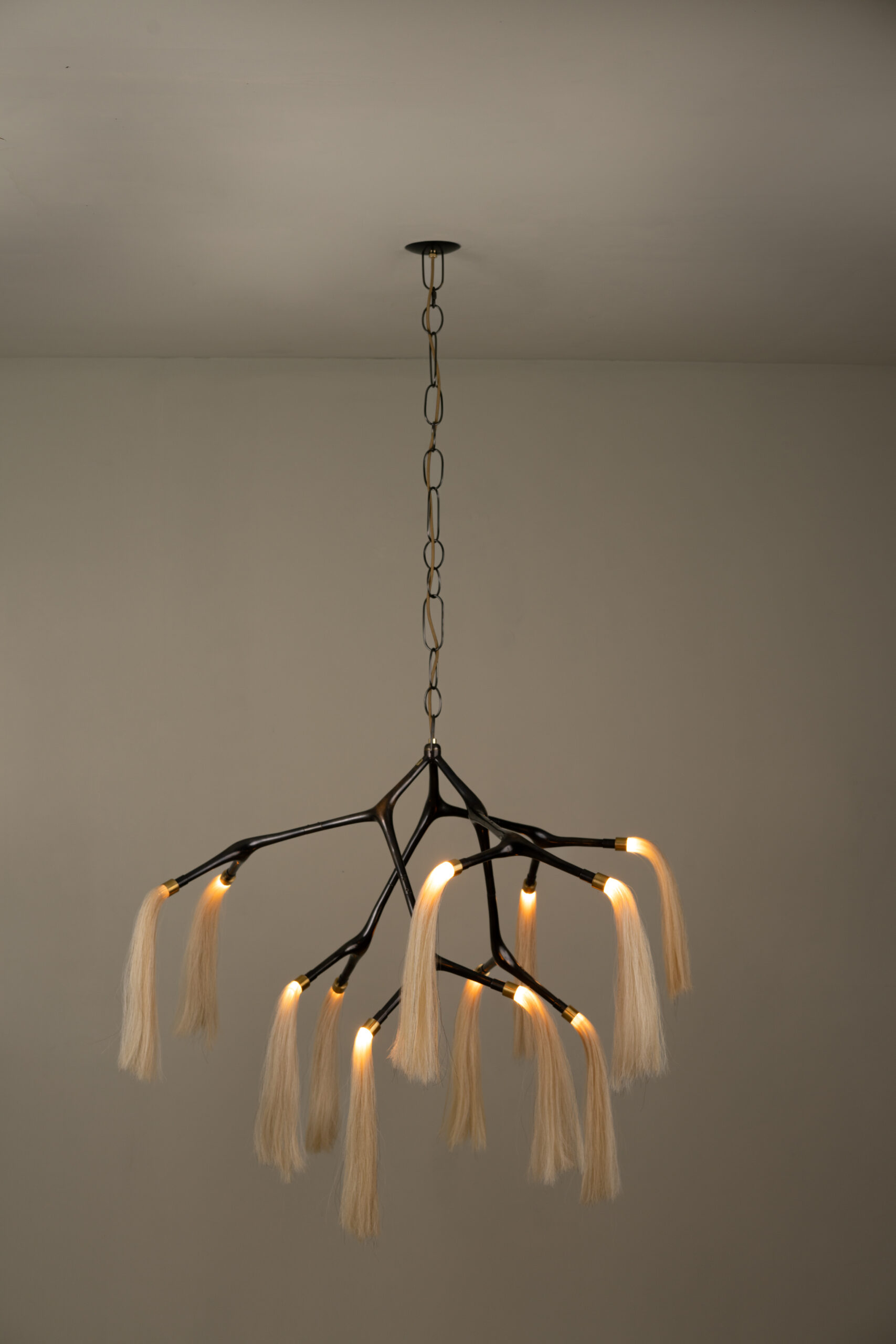 Maratus Horsehair Pendant Lamp by Isabel Moncada 4