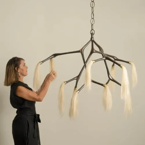 Maratus Horsehair Pendant Lamp by Isabel Moncada - PHILIA Maratus Horsehair Pendant Lamp by Isabel Moncada - PHILIA