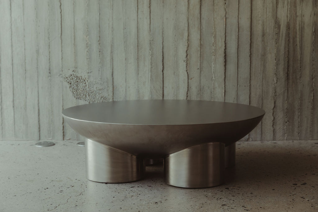 Metate Stainless Steel Coffee Table by David Del Valle 2