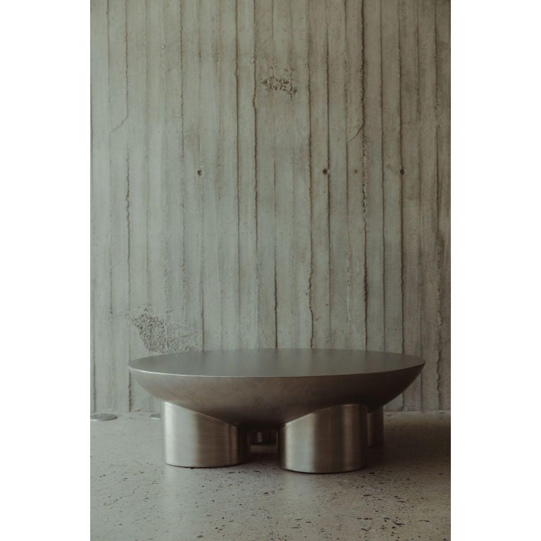 Metate Stainless Steel Coffee Table by David Del Valle 2