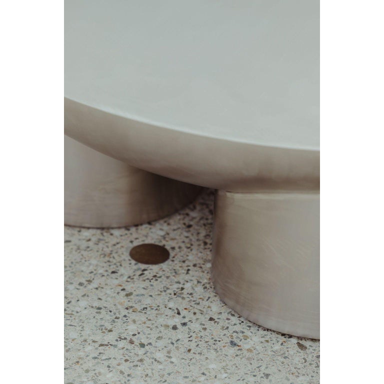 Metate Stainless Steel Coffee Table by David Del Valle 4