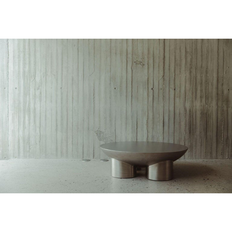 Metate Stainless Steel Coffee Table by David Del Valle 5