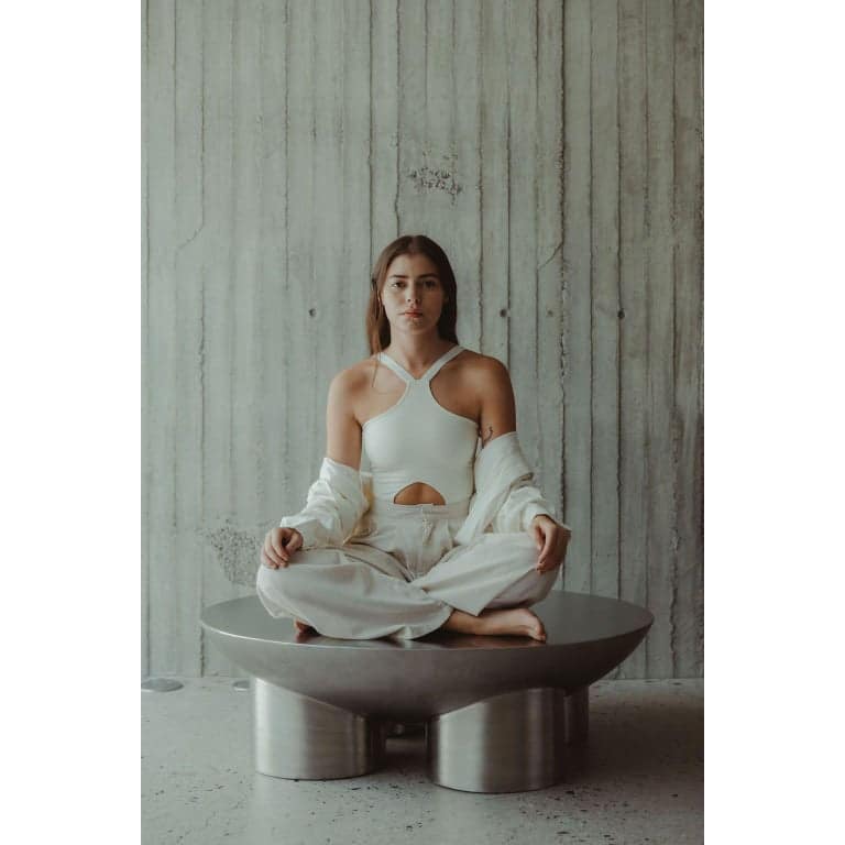 Metate Stainless Steel Coffee Table by David Del Valle 7