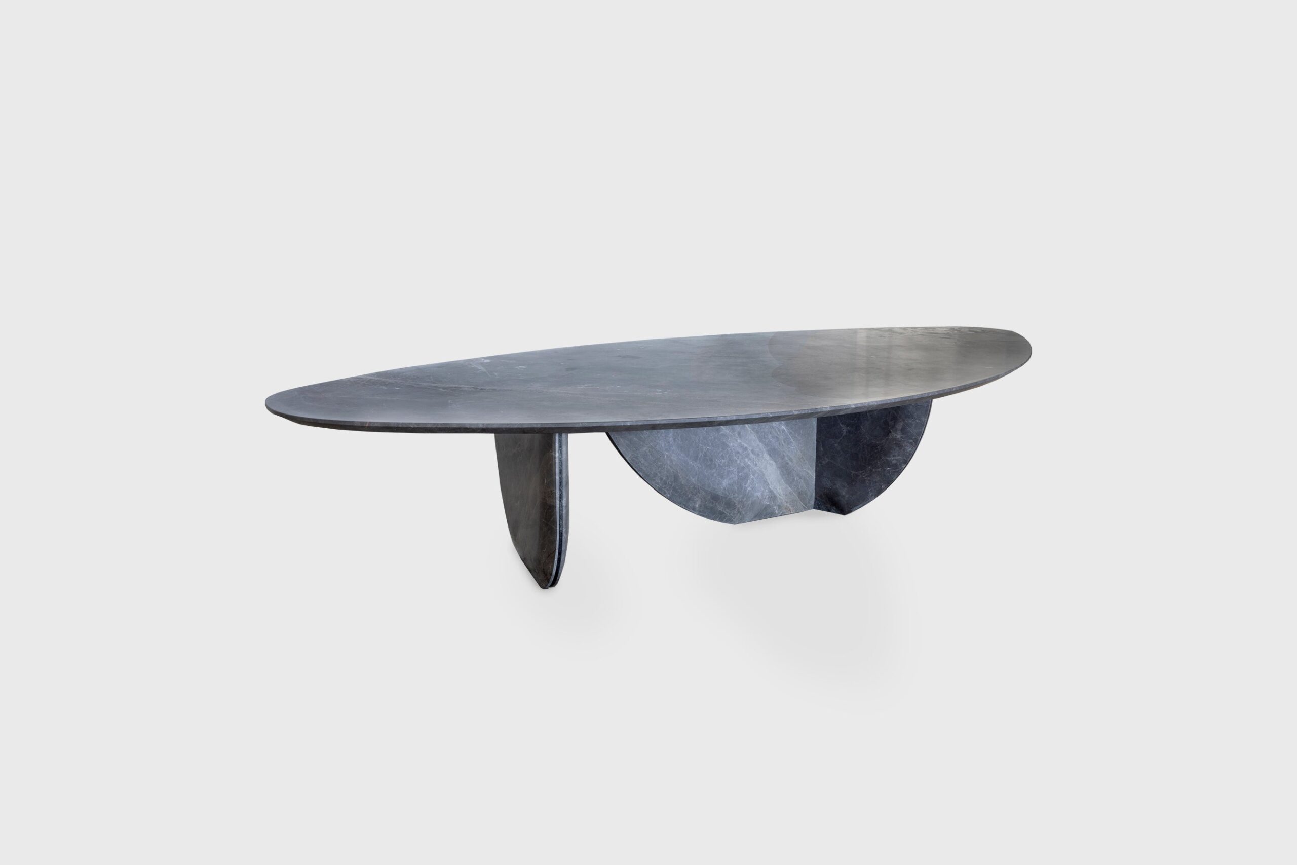 Pebble Ocean Black Travertine Coffee Table by Atra Design 4