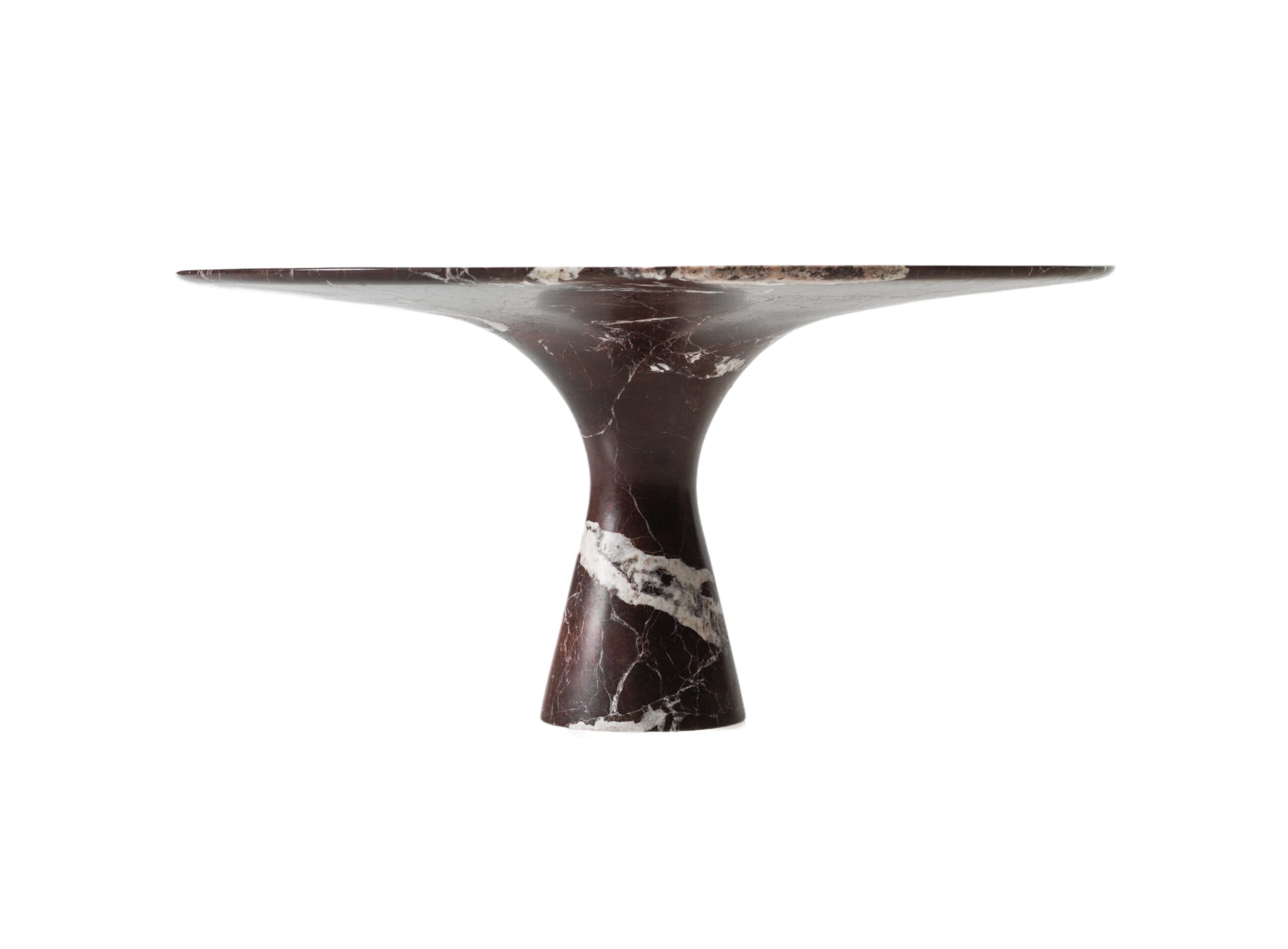 Rosso Lepanto Contemporary Oval Marble Dining Table 290 75 1