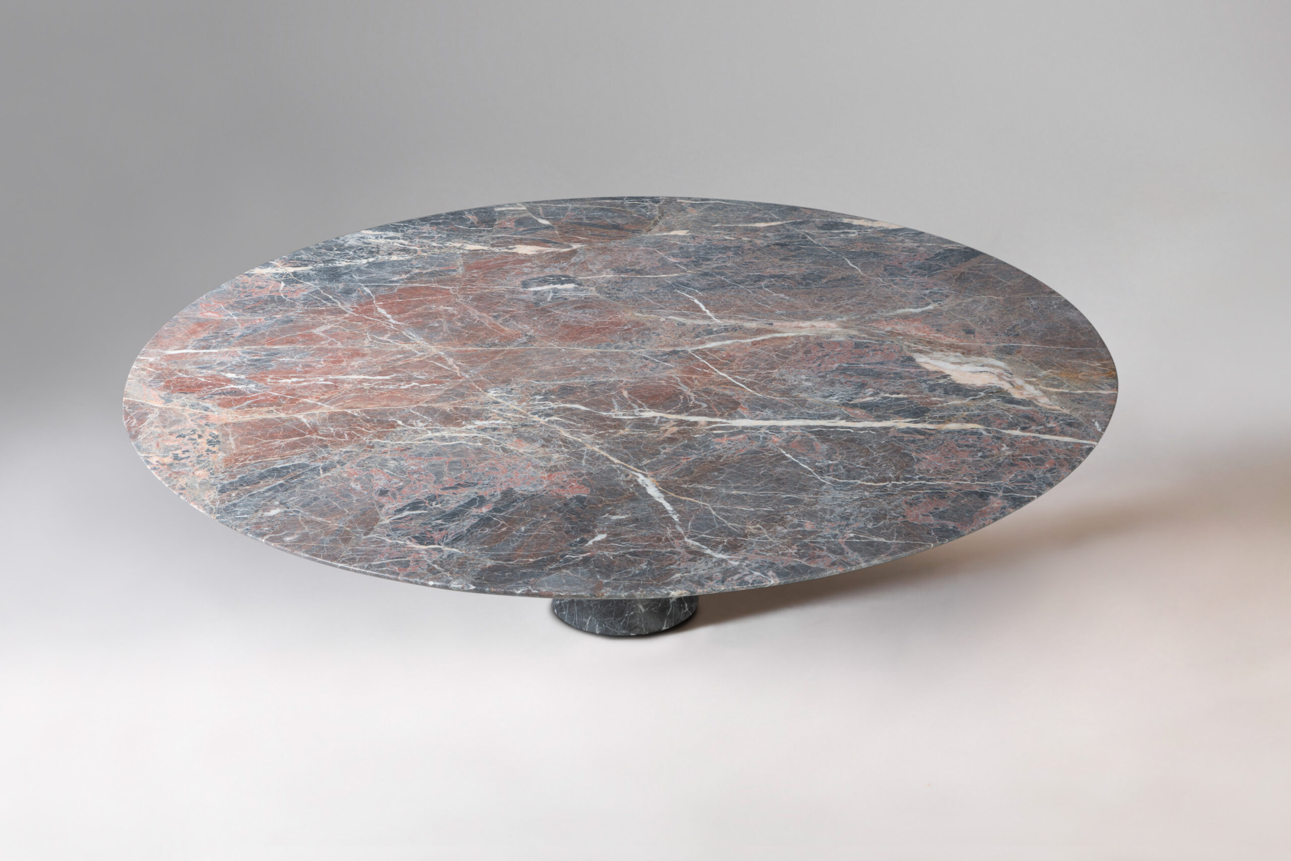 Rosso Lepanto Contemporary Oval Marble Dining Table 290 75 12
