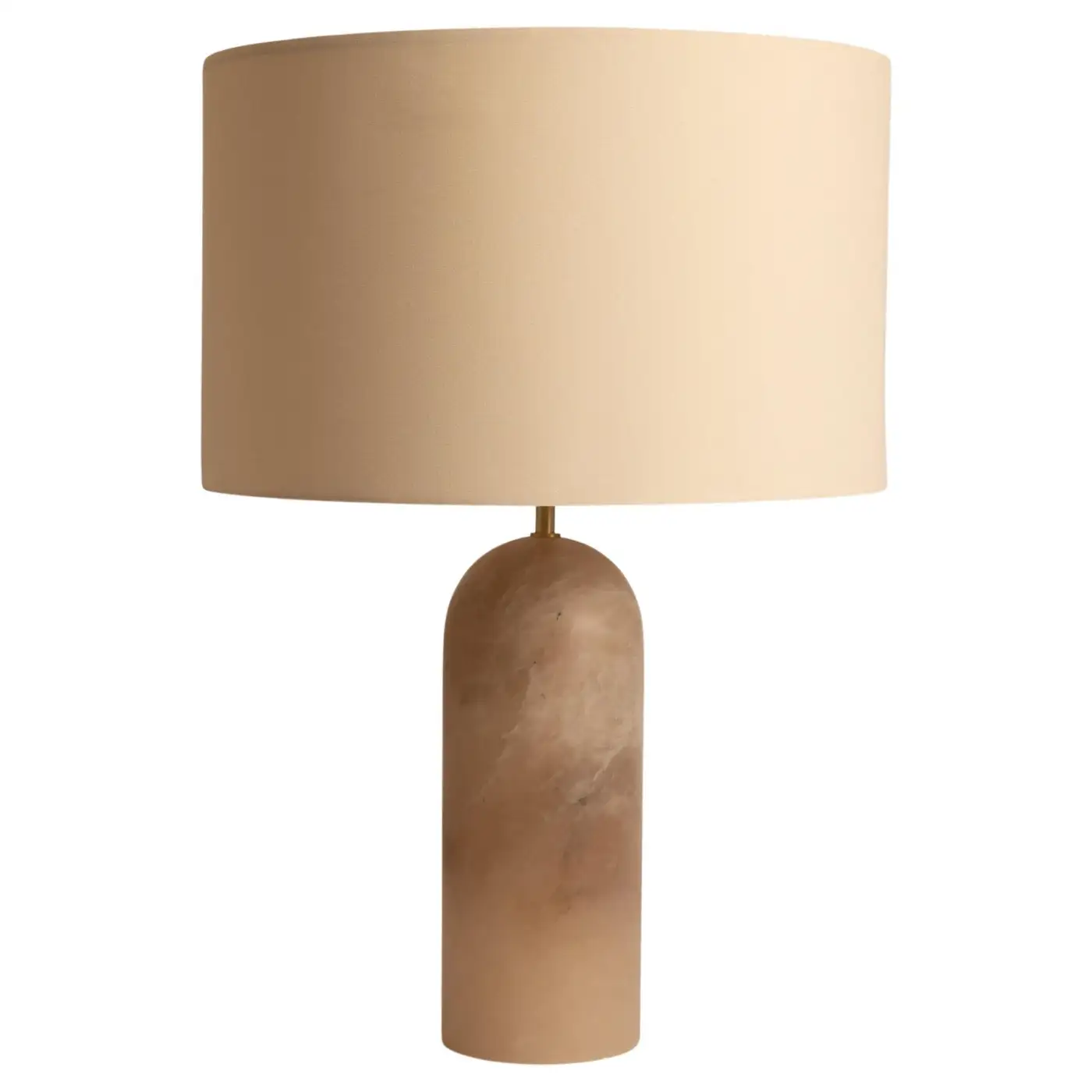 Tobacco Alabaster Pura Table Lamp by Simone Marcel 1