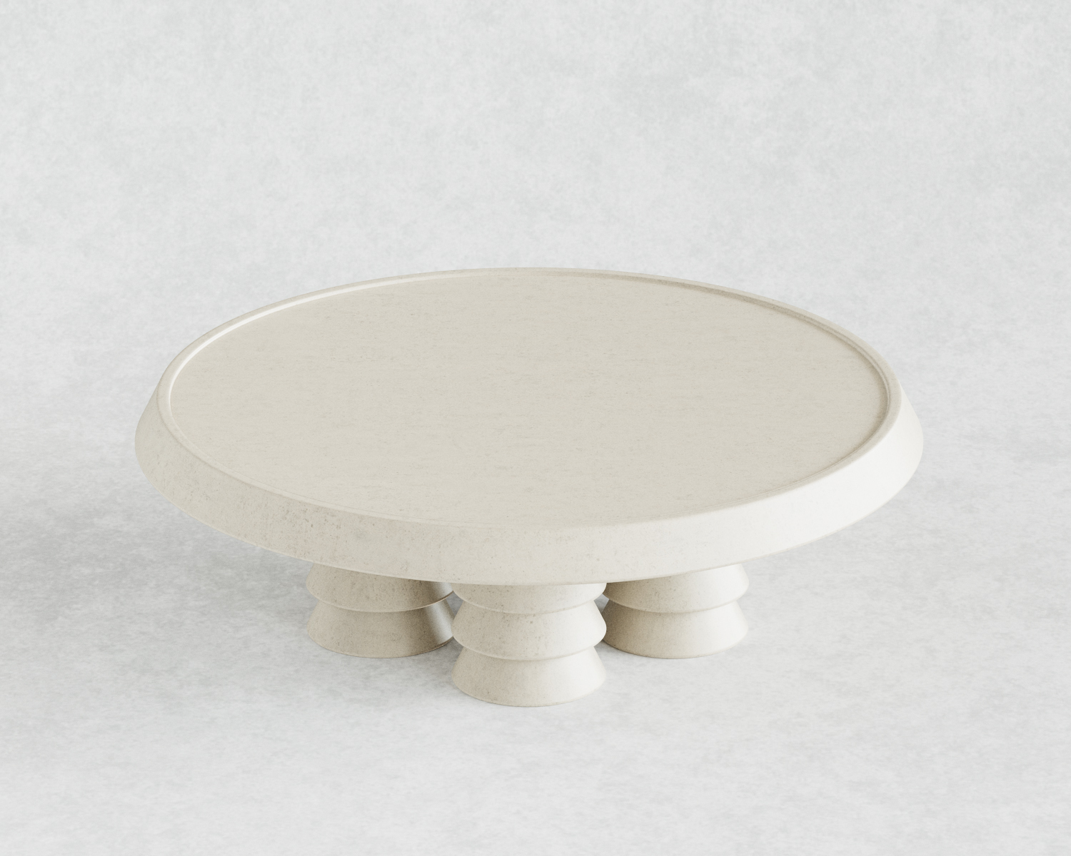 Trigono Creme Coffee Table by Studio Anansi 3