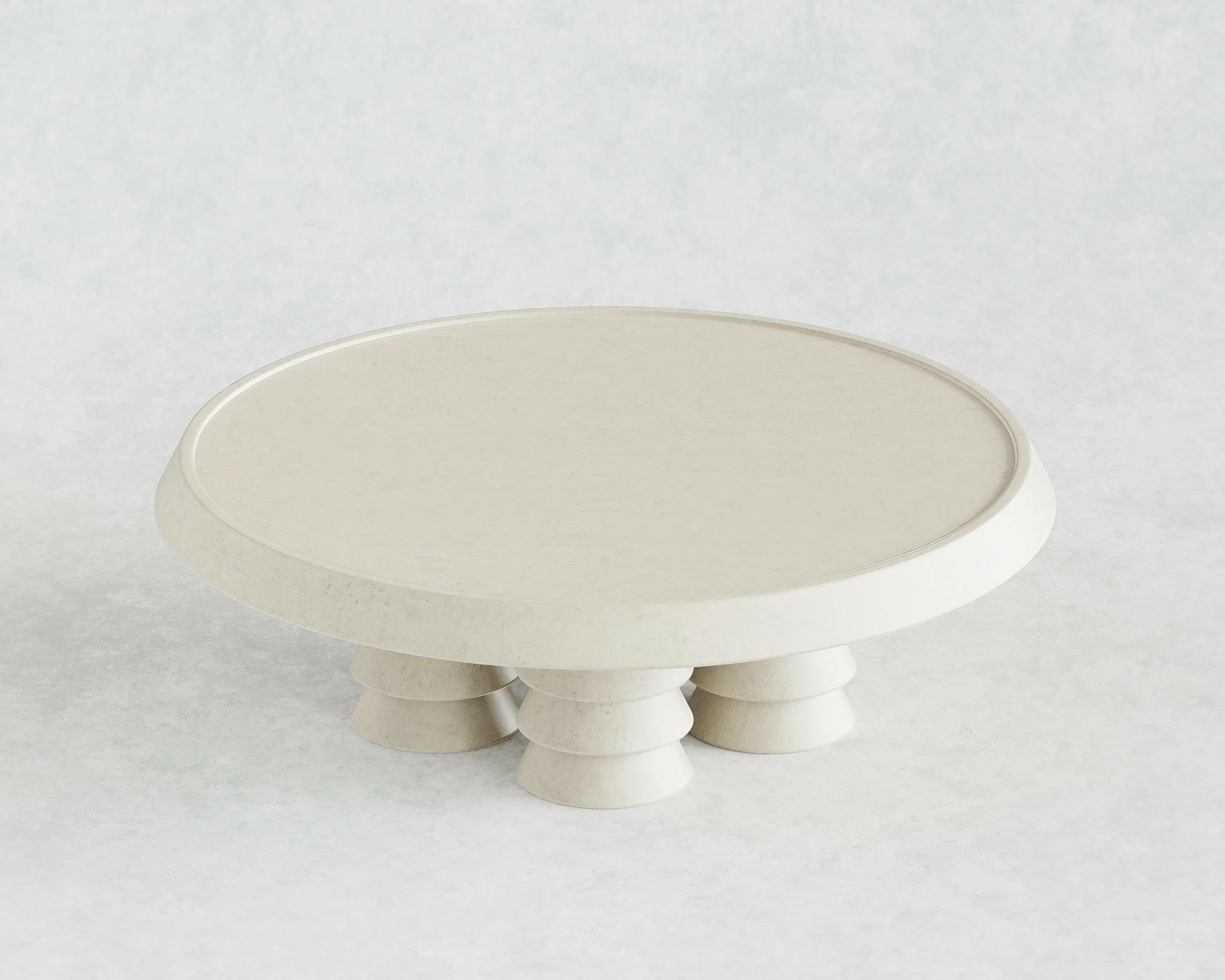Trigono Creme Coffee Table by Studio Anansi 4
