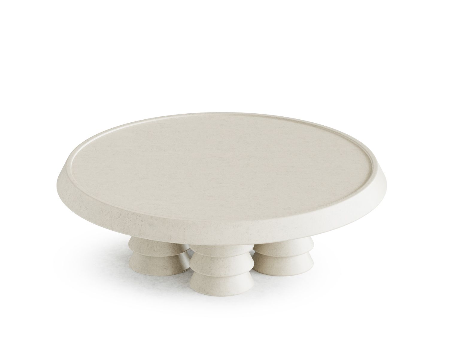 Trigono Creme Coffee Table by Studio Anansi 7