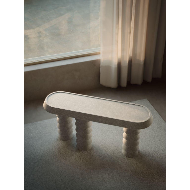 Trigono Creme Console Table by Studio Anansi 3