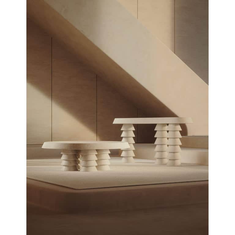 Trigono Creme Console Table by Studio Anansi 5