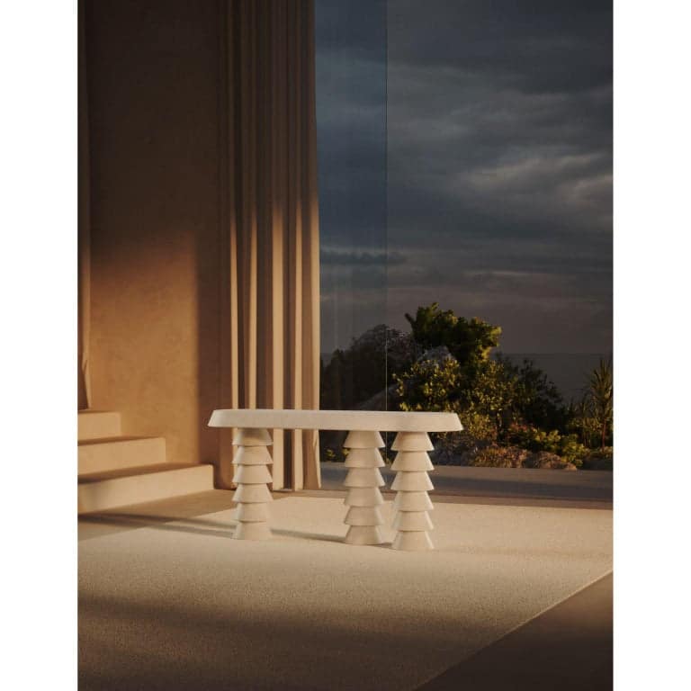 Trigono Creme Console Table by Studio Anansi 6