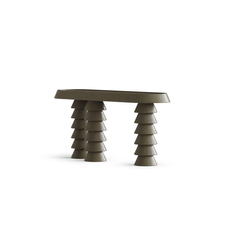 Trigono Dark Grey Console Table by Studio Anansi 3