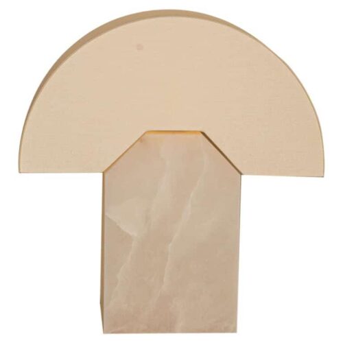 White Alabaster Edna Table Lamp by Simone Marcel 1