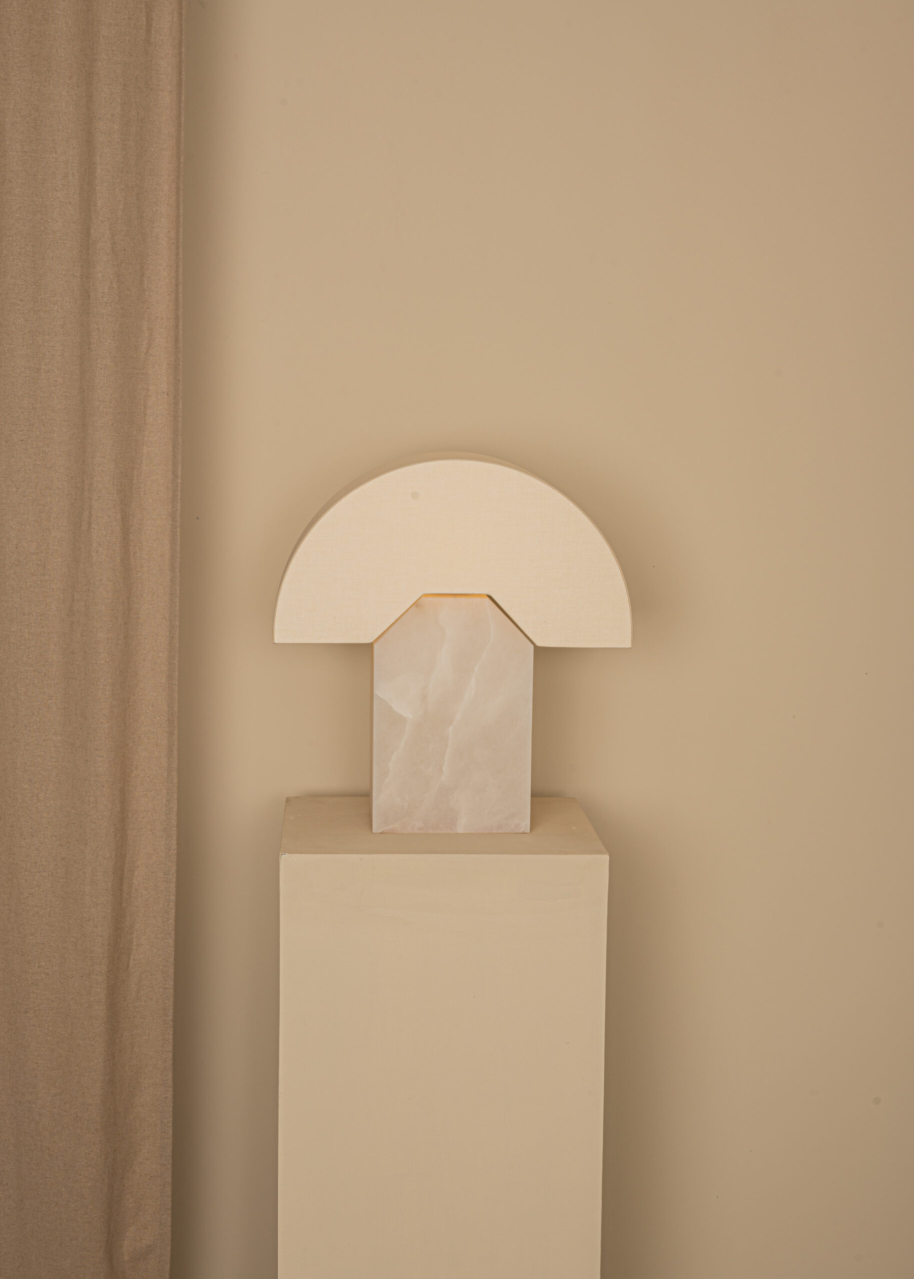White Alabaster Edna Table Lamp by Simone & Marcel 2