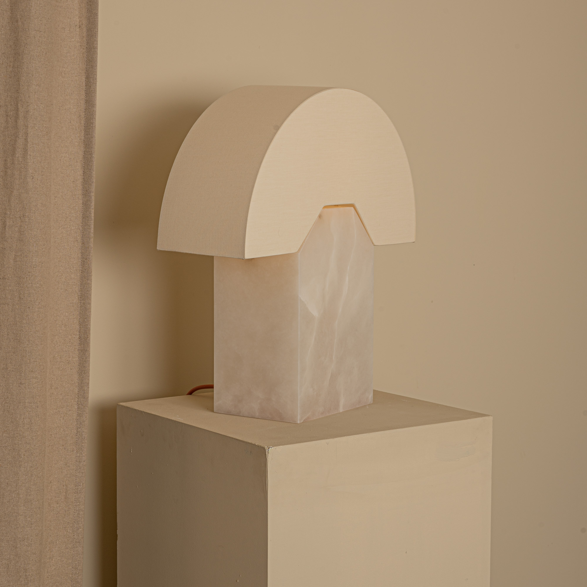 White Alabaster Edna Table Lamp by Simone & Marcel 3