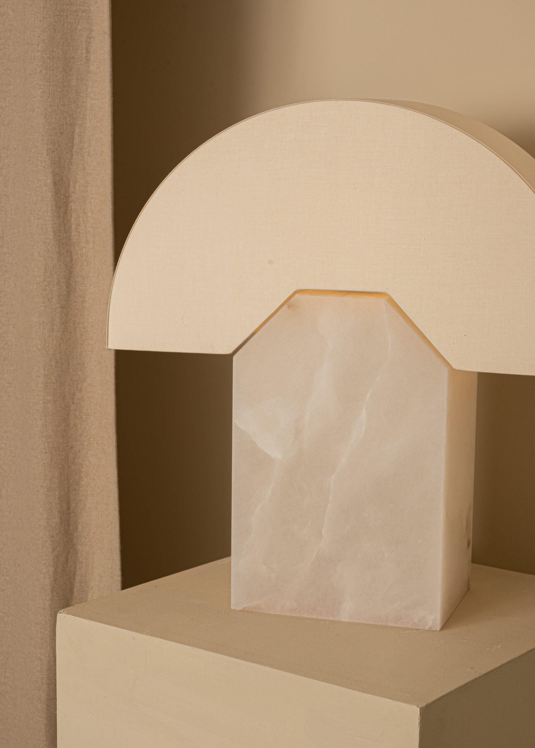 White Alabaster Edna Table Lamp by Simone & Marcel 6