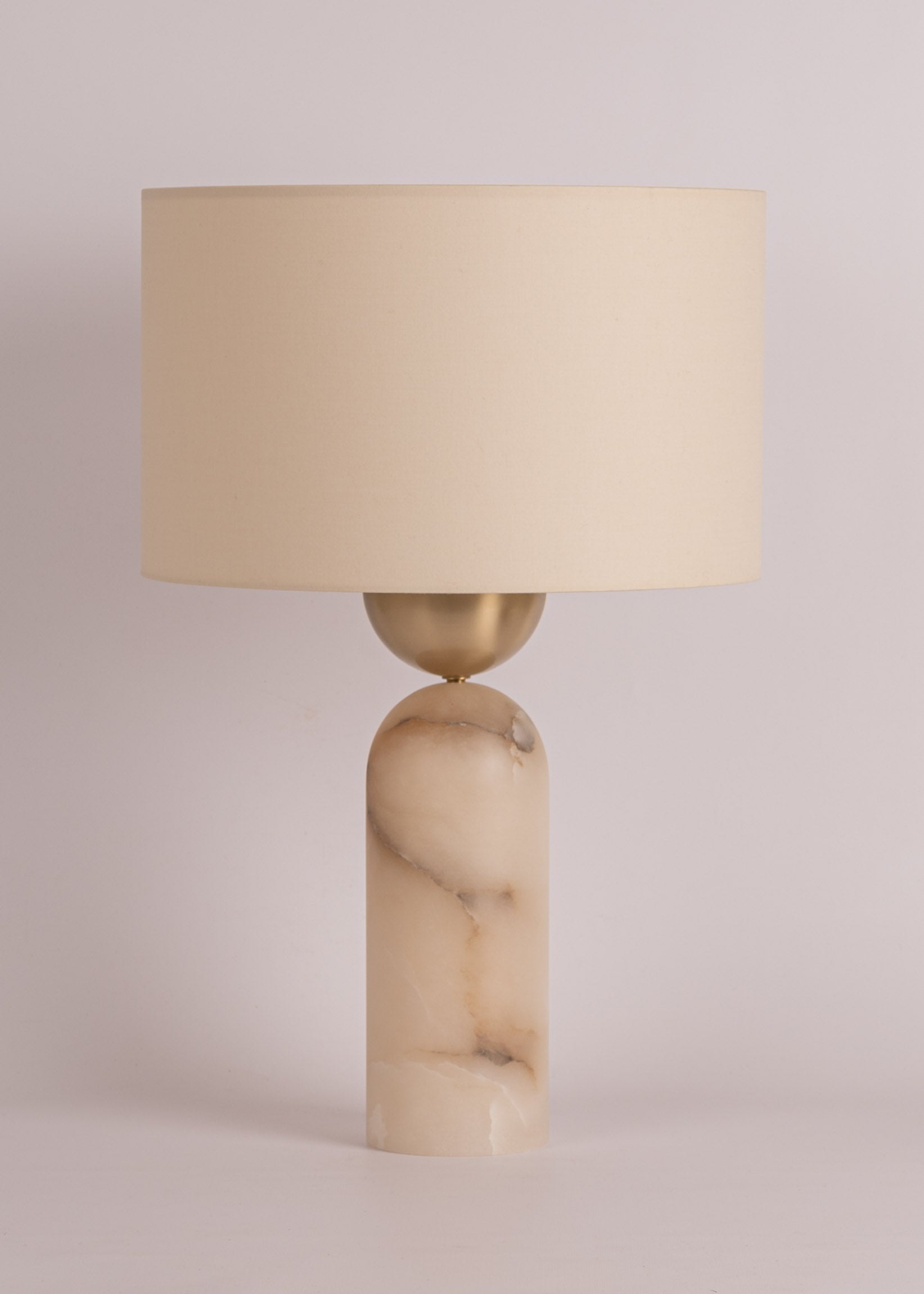 White Alabaster Peona Table Lamp by Simone Marcel 2