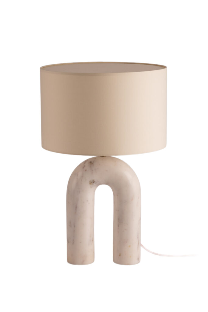 White Marble Arko Table Lamp by Simone & Marcel 1