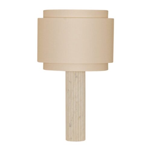 White Marble Fluta Duoble Table Lamp by Simone Marcel 6