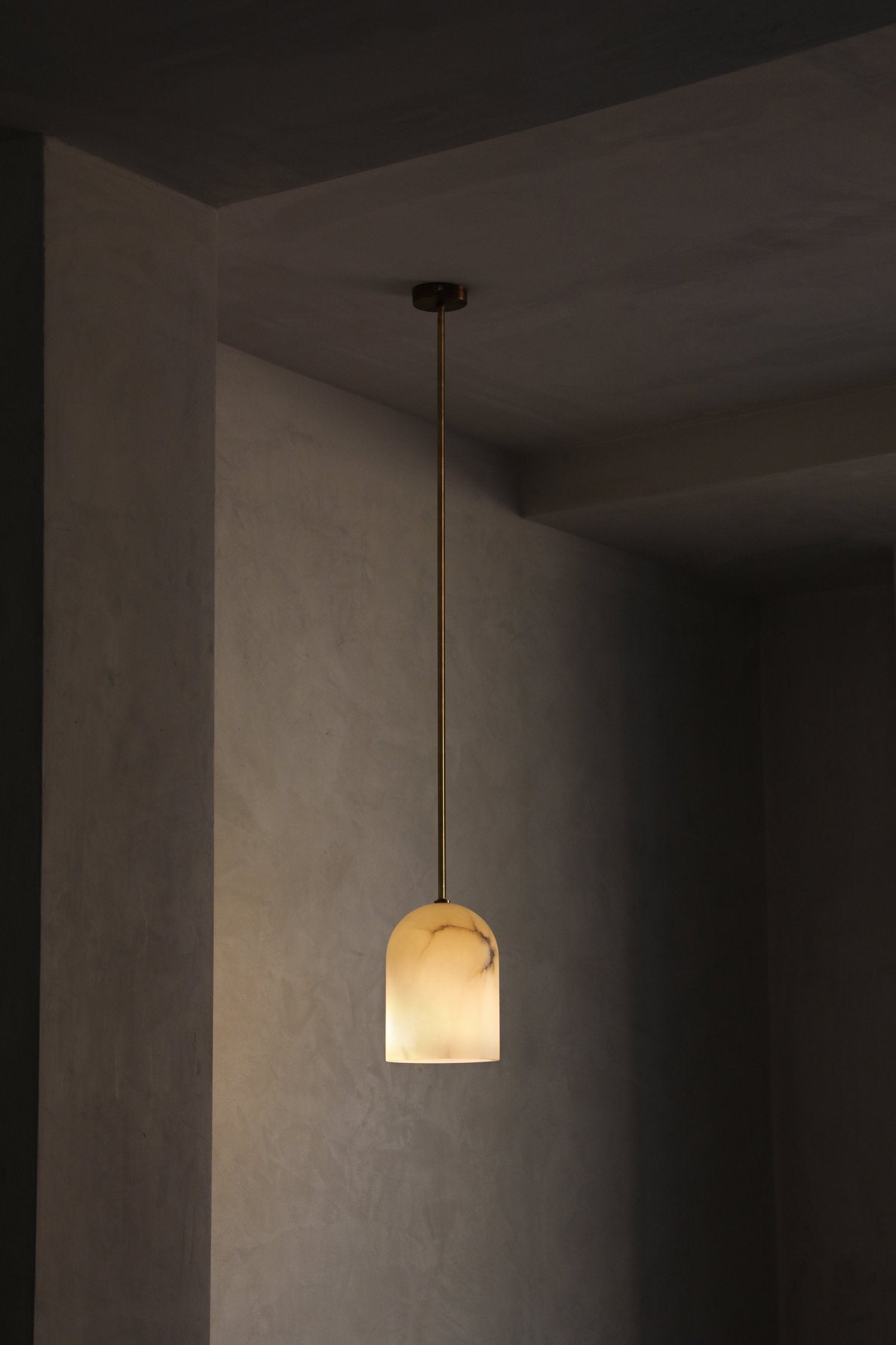 Belfry Alabaster Tube 22 Pendant by Contain 3