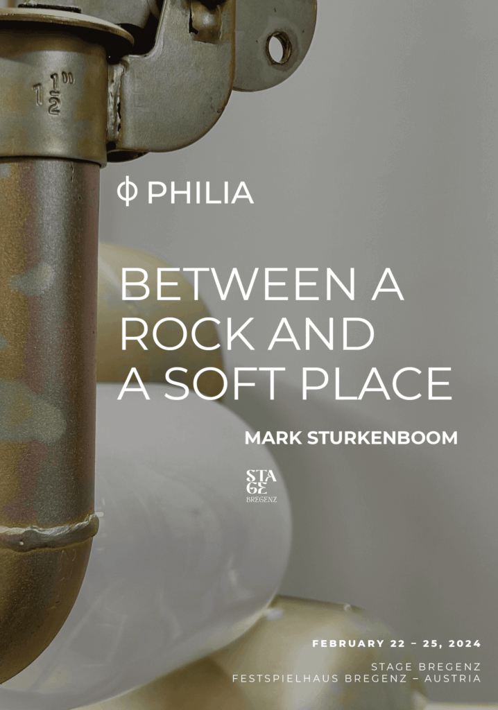 poster galerie philia between a rock and a soft place