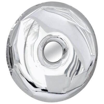 Rondo Original Decorative Wall Mirror in Stainless Steel by Zieta