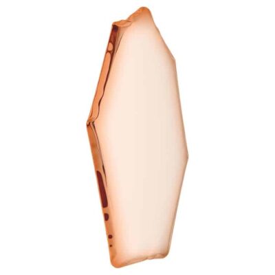 Rose Gold Tafla C4 Sculptural Wall Mirror by Zieta