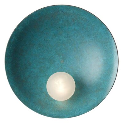 Oyster Wall-Ceiling Mounted Verdigris by Carla Baz