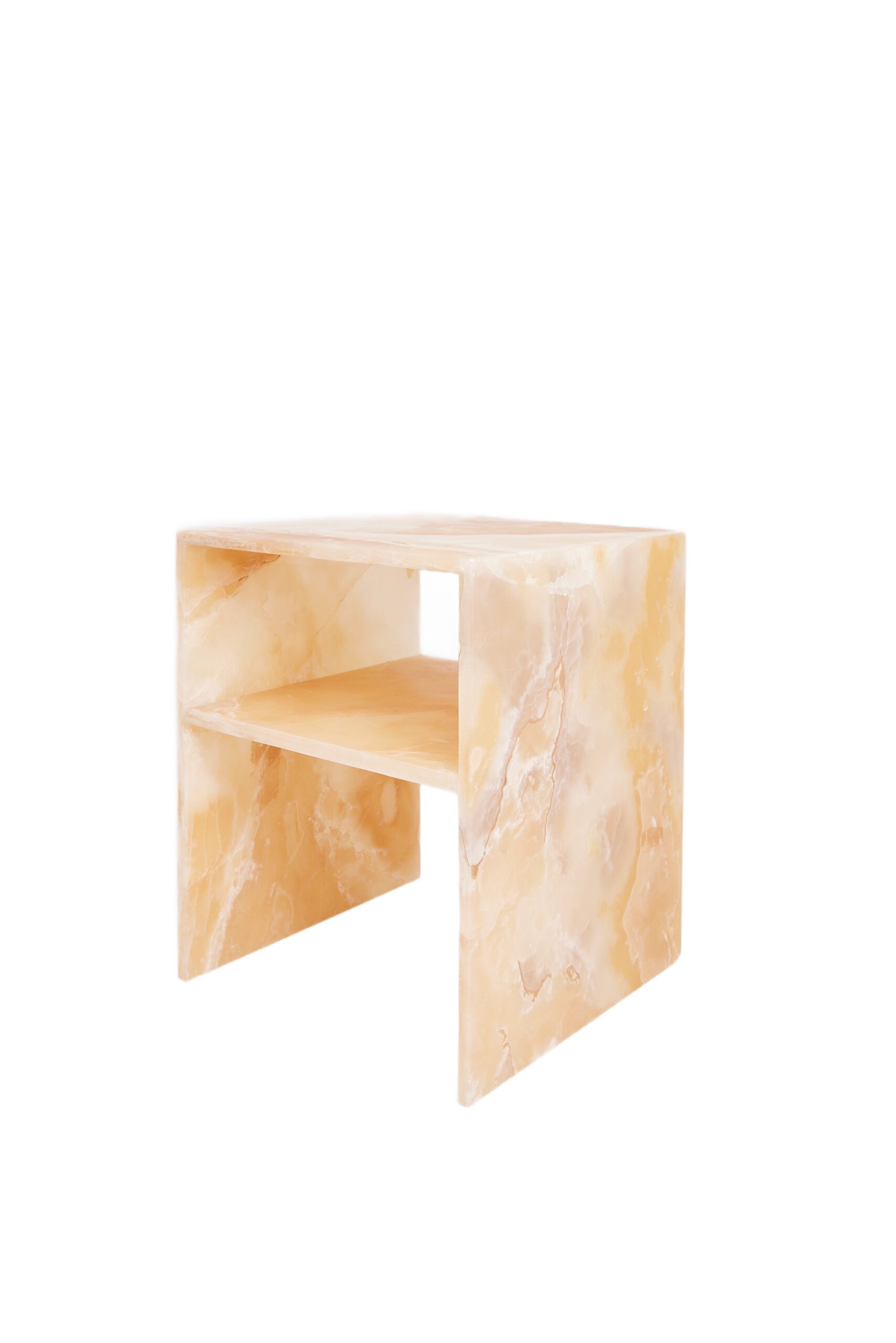 Amber Onyx Rosa Bedside Table by Studio Gaia Paris 1