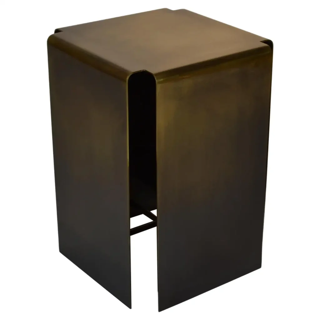 Baltic Darkened Bronze Side Table by Gentner Design 1