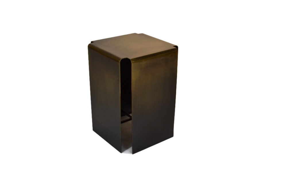 Baltic Darkened Bronze Side Table by Gentner Design 1