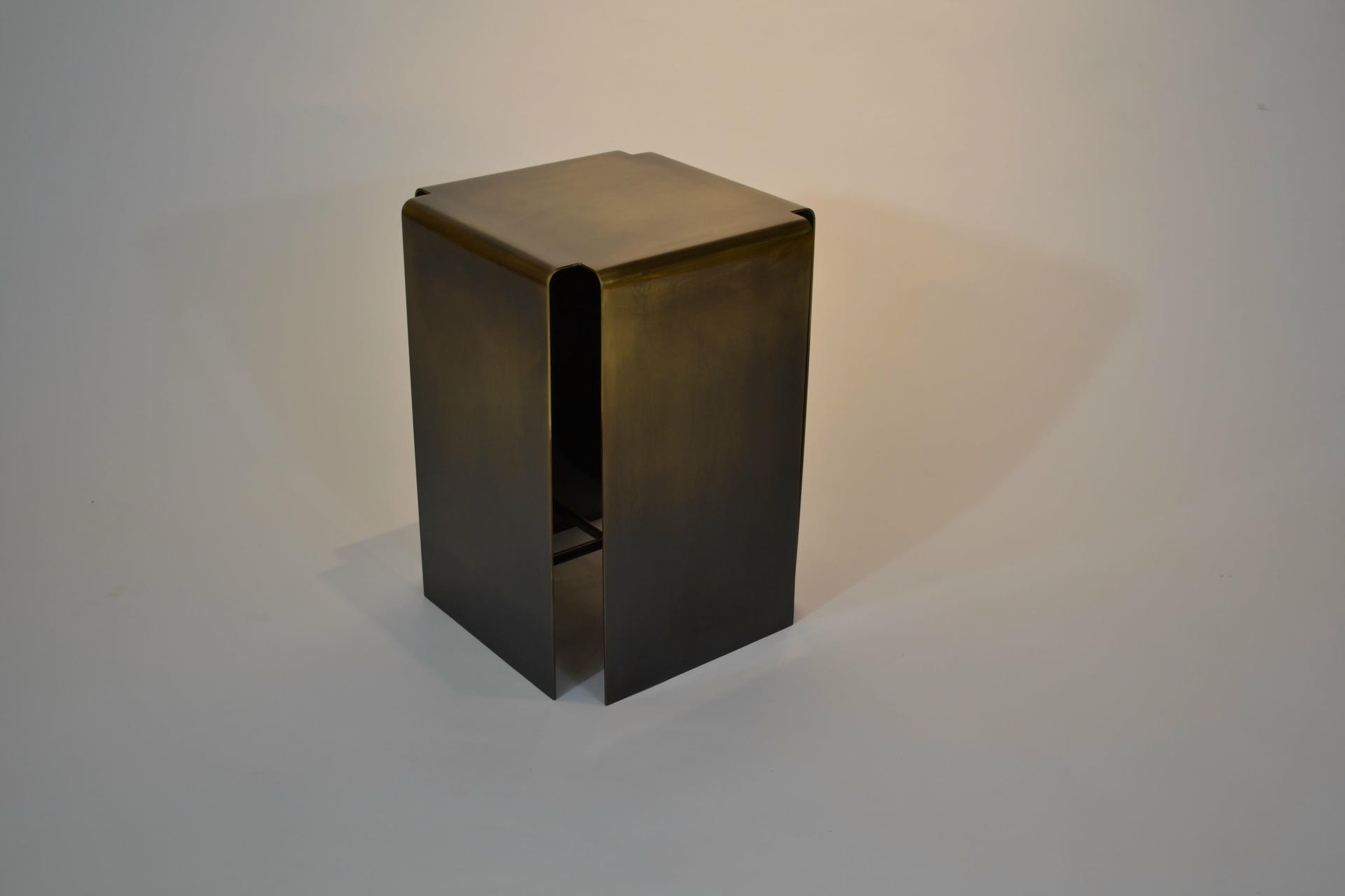 Baltic Darkened Bronze Side Table by Gentner Design 2