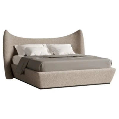 Beige Memory Bed by Plyus Design