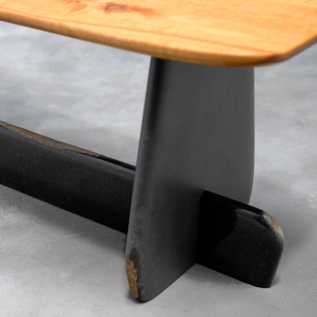 Bench, Unique Daté Kan Stone Sculptural Design by Okurayama 4