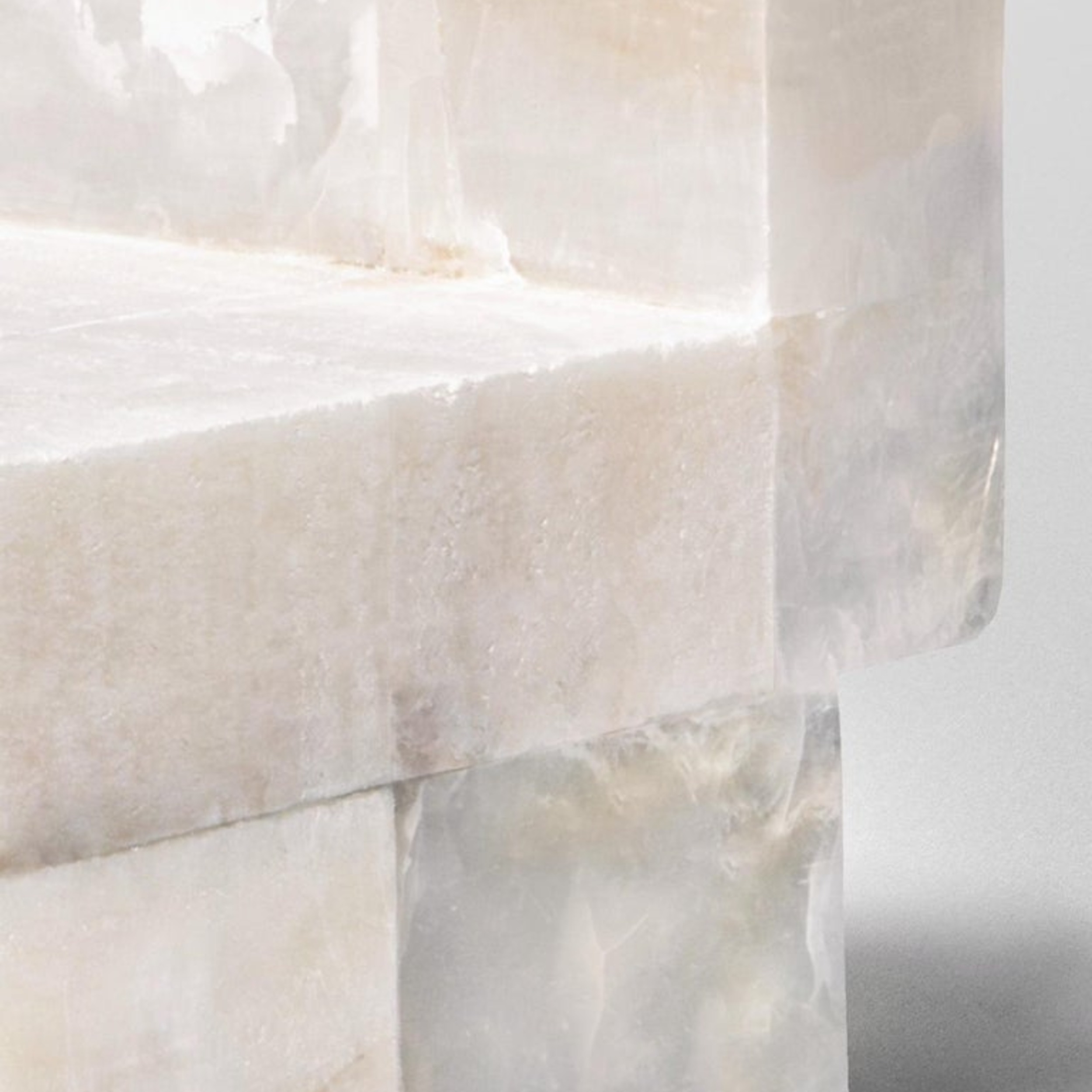 Contemporary Block Form White Onyx Sugar Daddy Chair by Pietro Franceschini 3_2499x2499