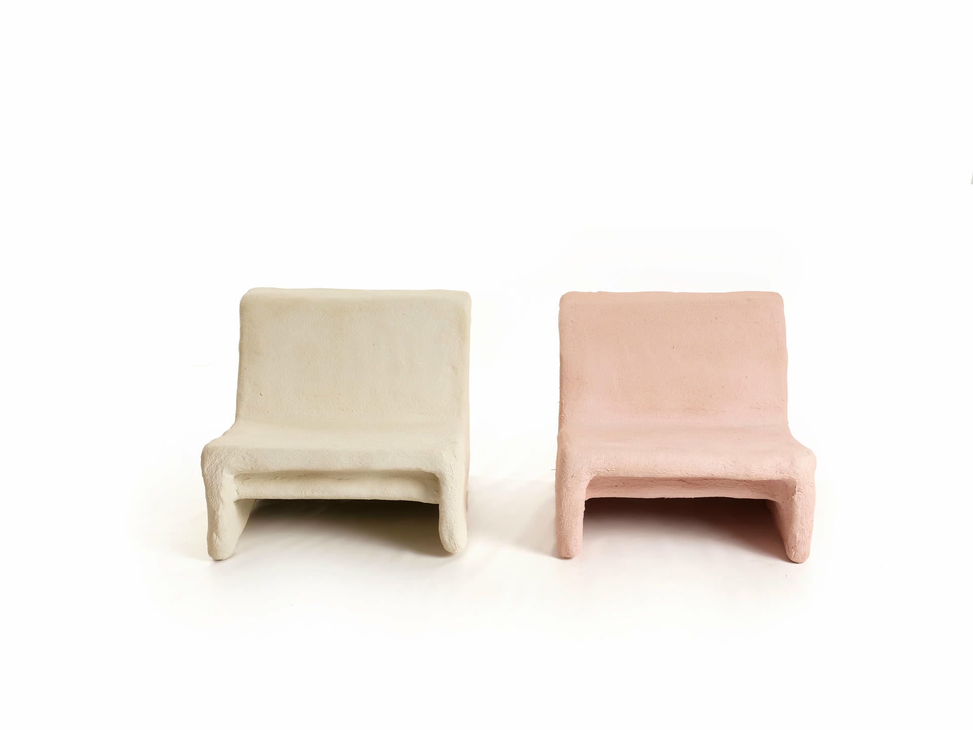 Daisy Sculptural Chair Indoor Outdoor Pink Concrete by Mary Lynn Carlo 5