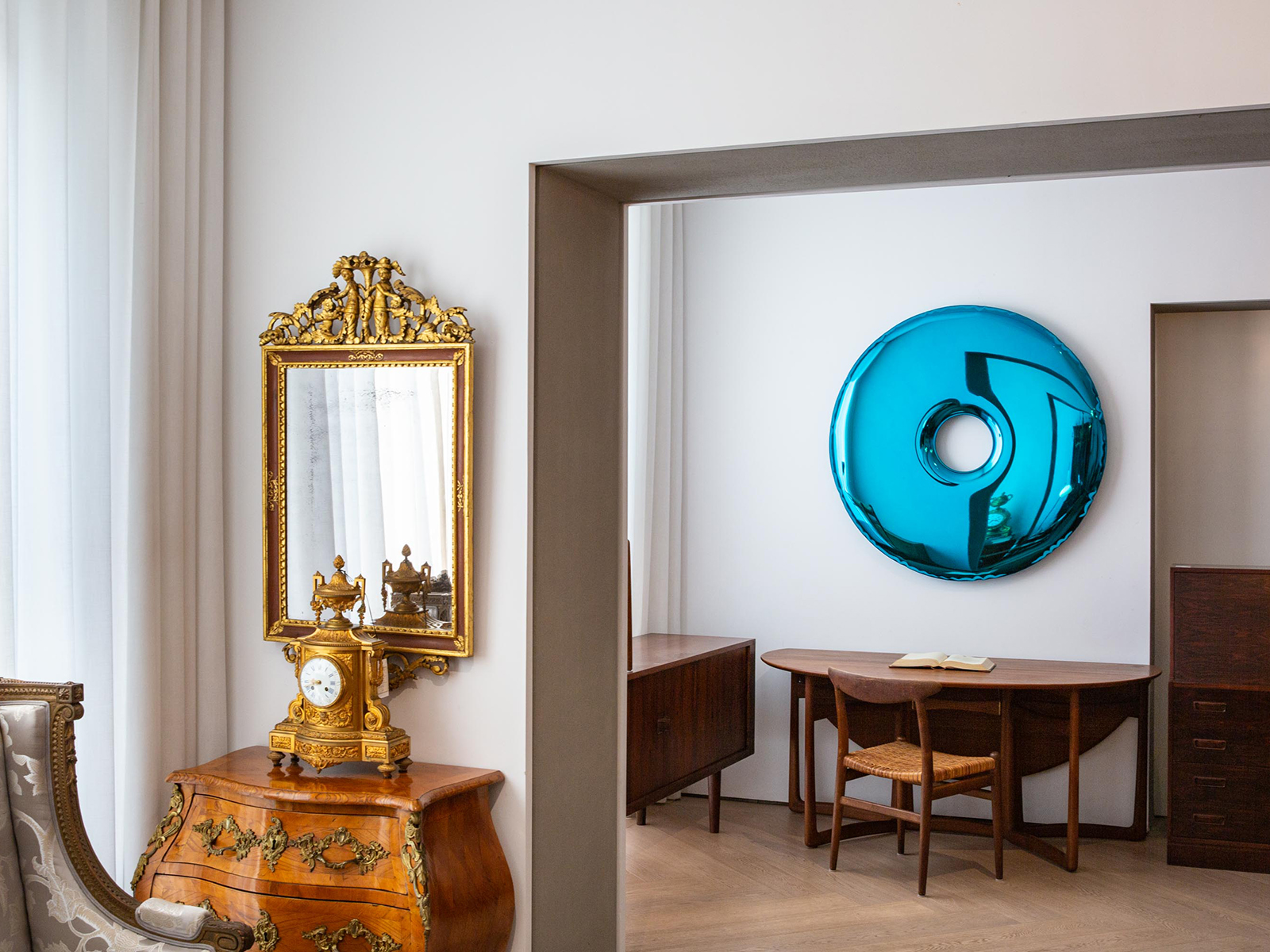 Deep Space Blue Rondo 75 Wall Mirror by Zieta 4