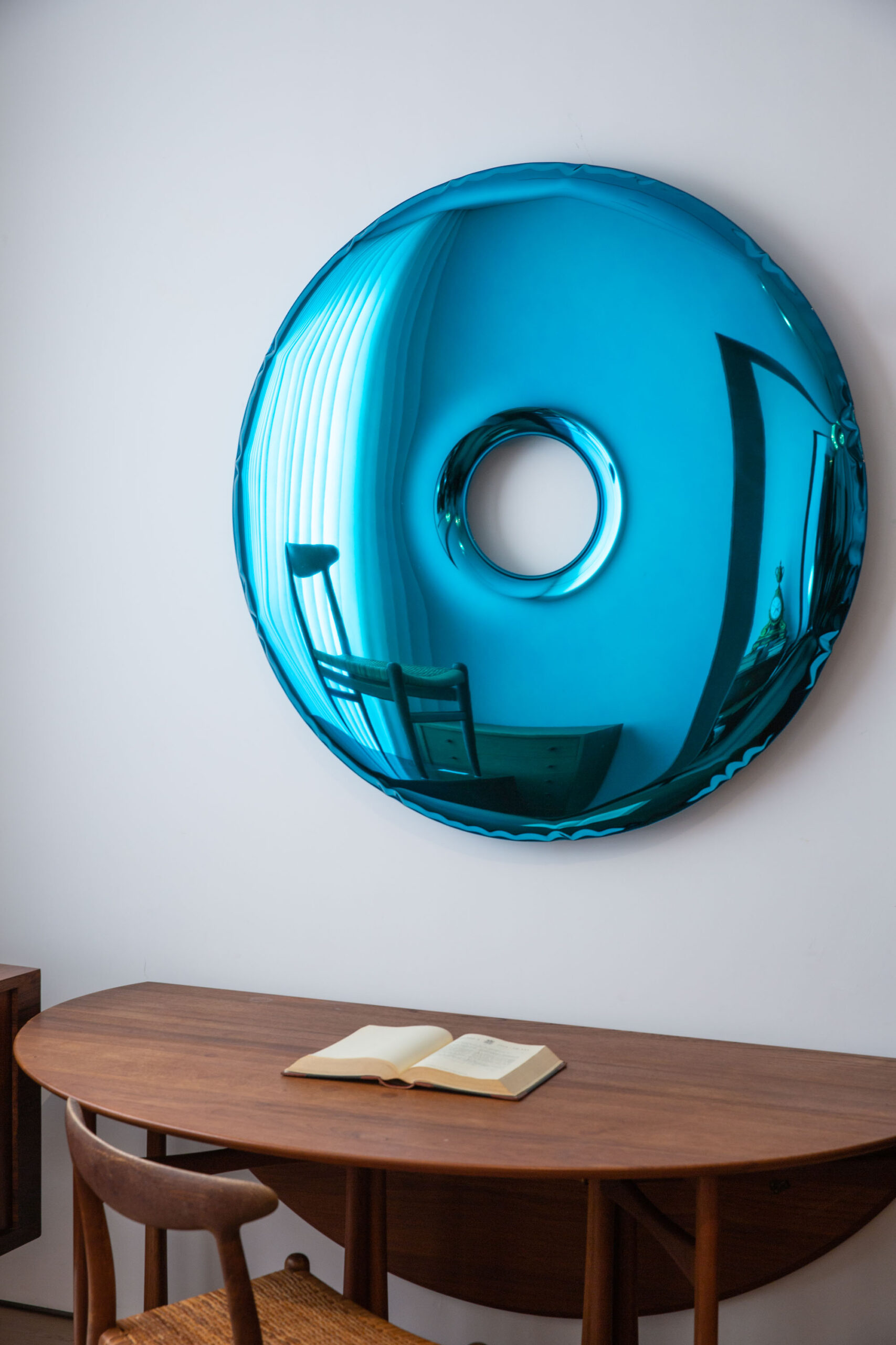 Deep Space Blue Rondo 75 Wall Mirror by Zieta 5