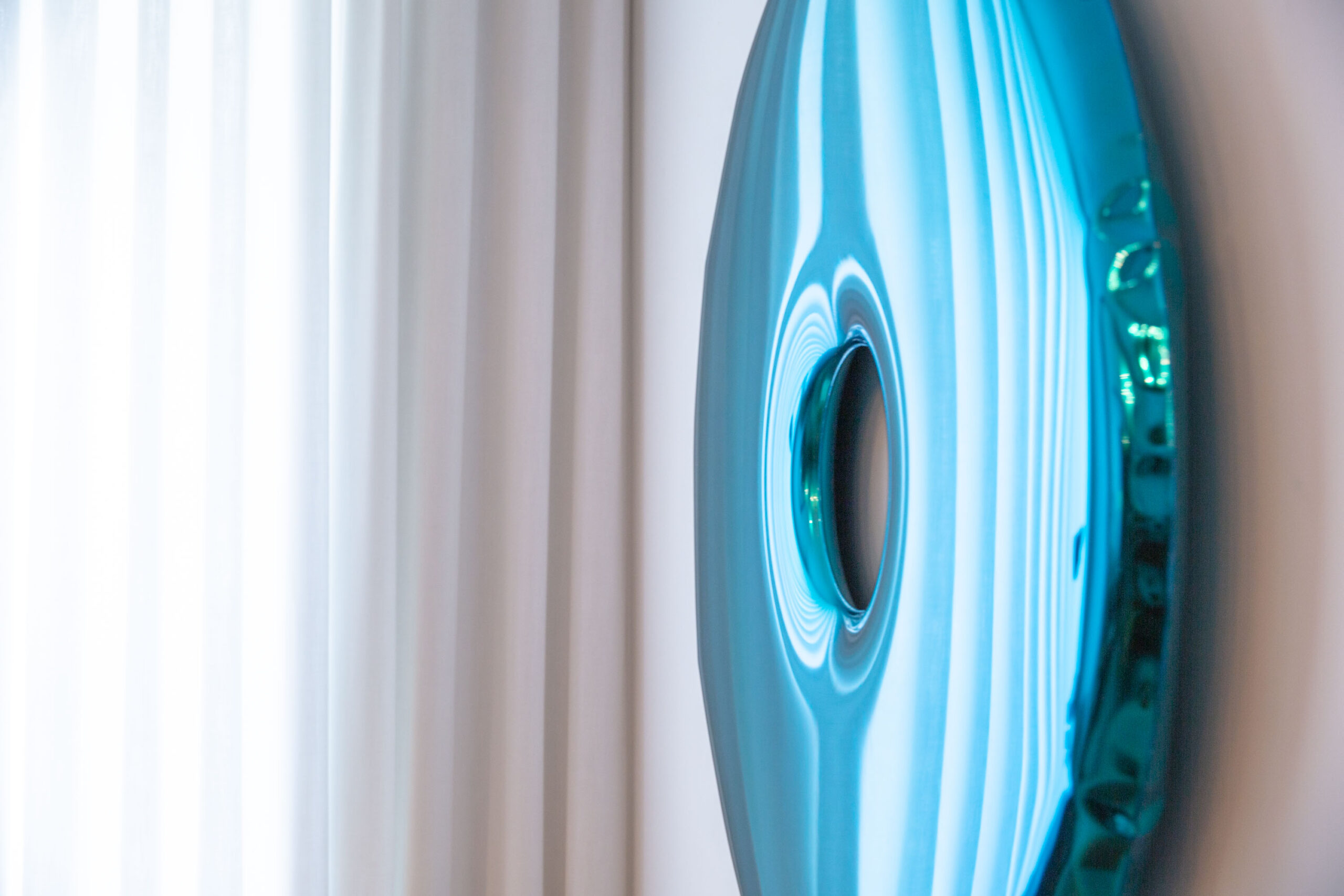 Deep Space Blue Rondo 75 Wall Mirror by Zieta 7