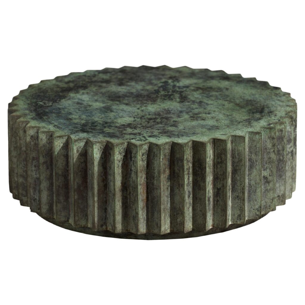 Doris Tuscan Green Patina Bronze Low Coffee Table by Fred and Juul 1