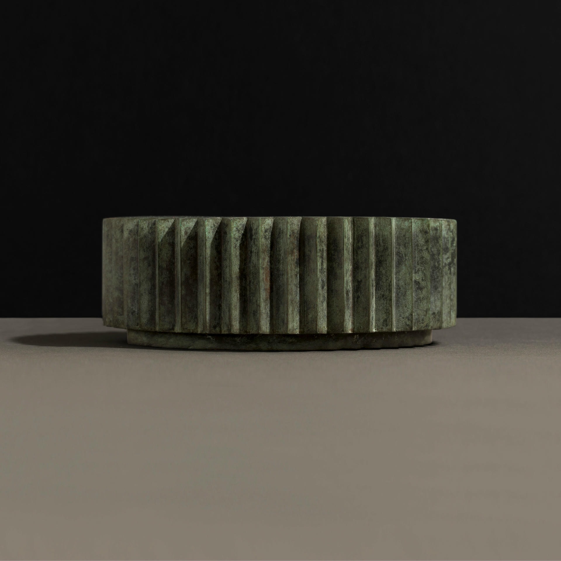 Doris Tuscan Green Patina Bronze Low Coffee Table by Fred and Juul 5