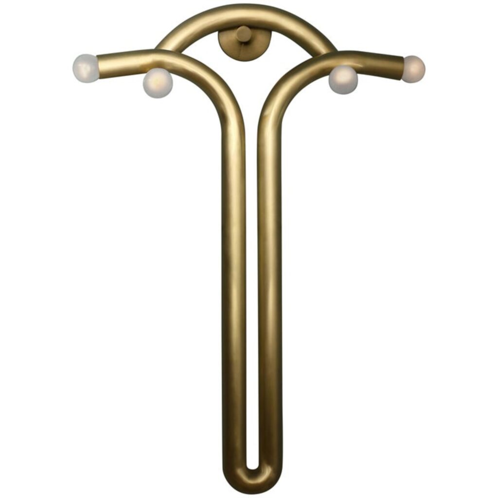 Goddess Brass Sconce by Paul Matter 1