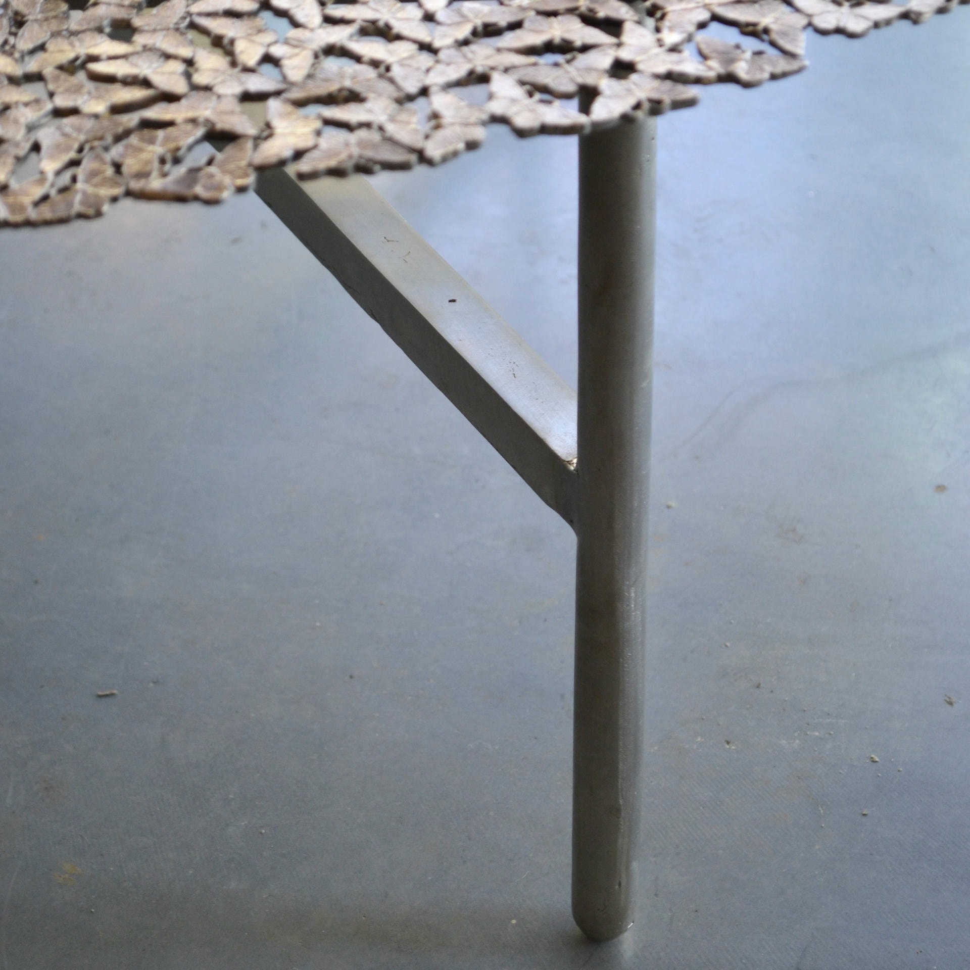 Jean Bronze Round Coffee Table by Fred and Juul 5