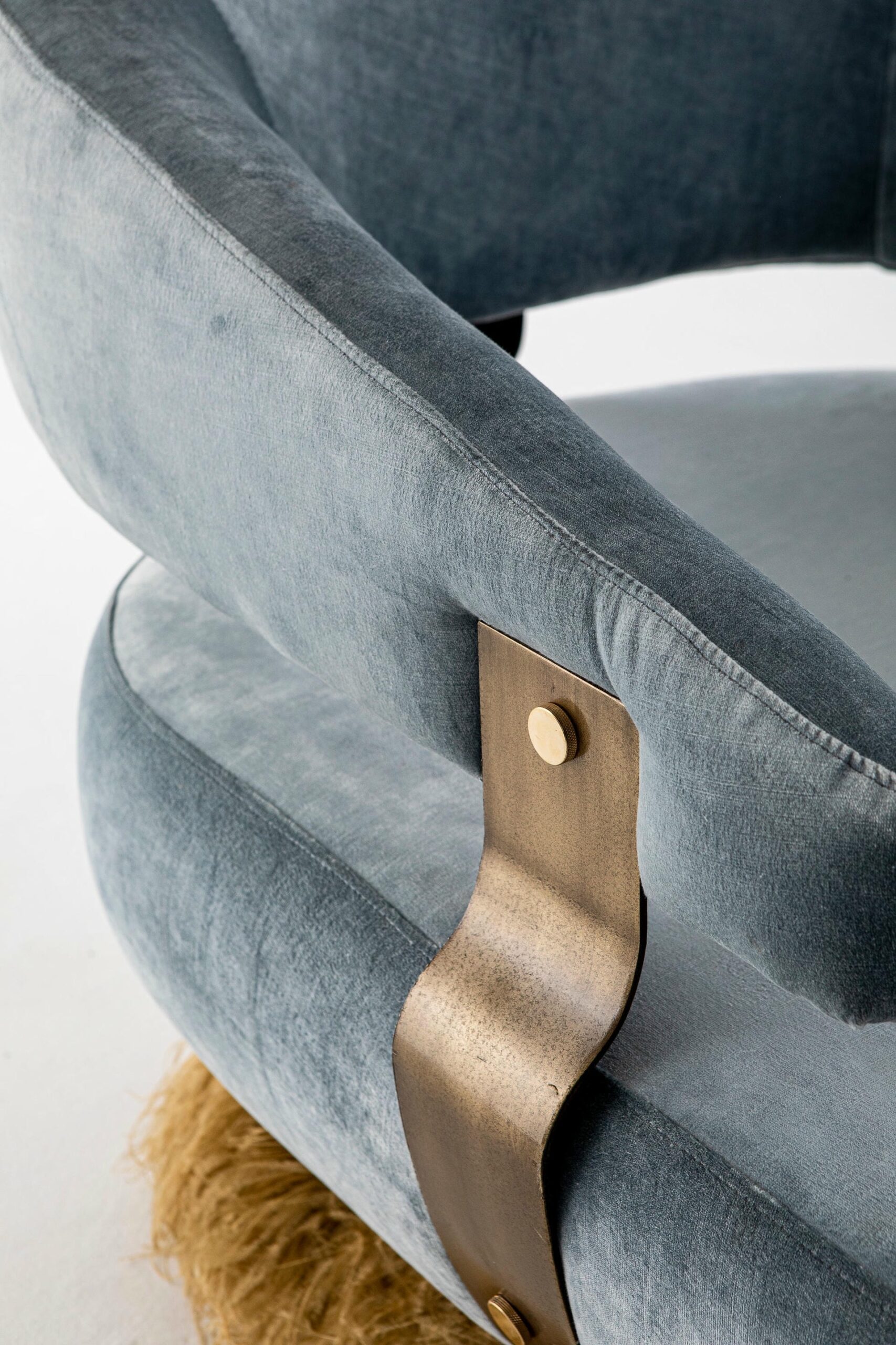 Large Ostrich Fluff Daybed by Egg Designs 10