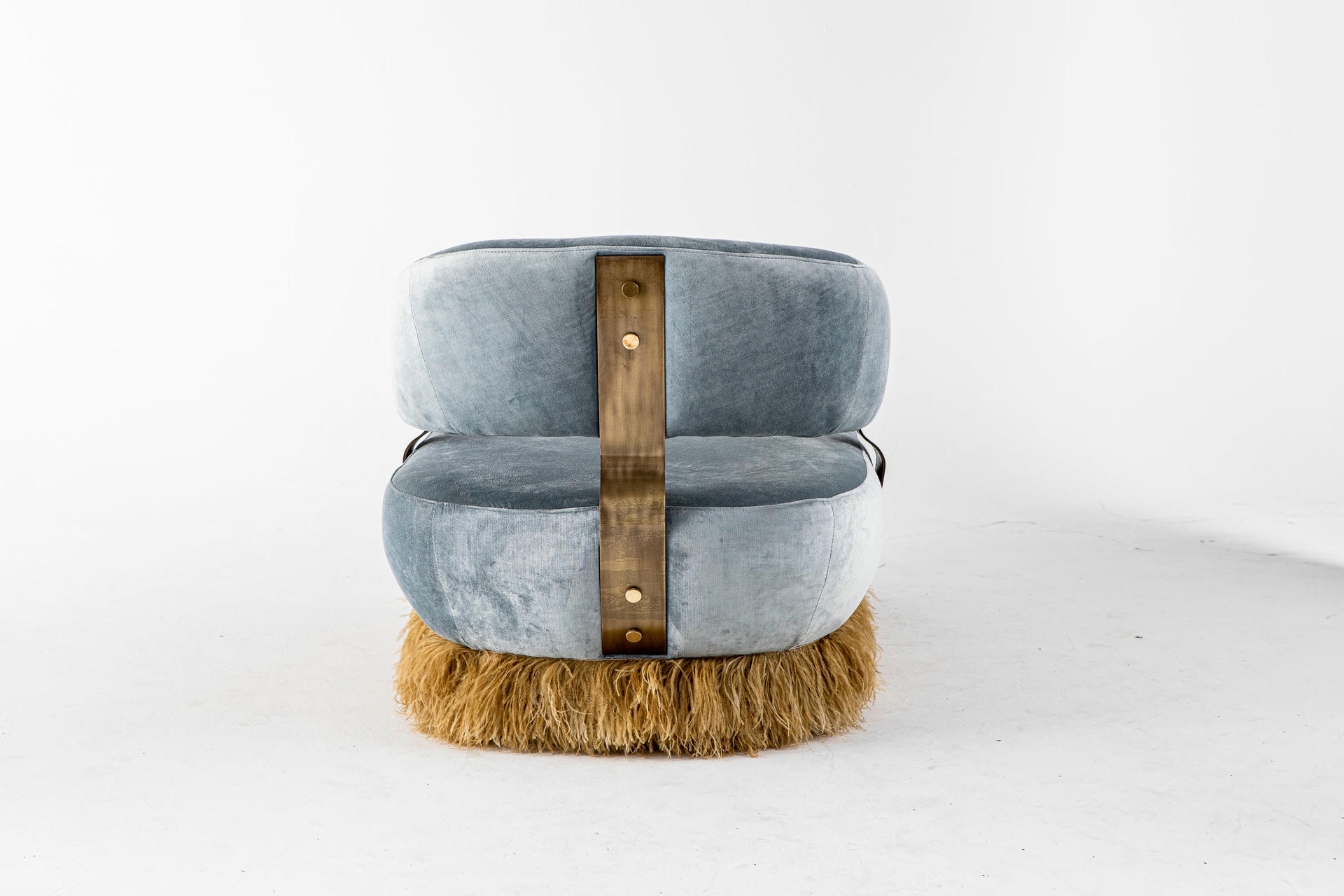 Large Ostrich Fluff Daybed by Egg Designs 4